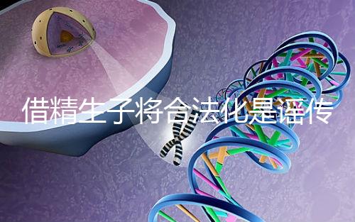 借精生子將合法化是謠傳，多地精子庫倡議捐精內(nèi)幕揭曉