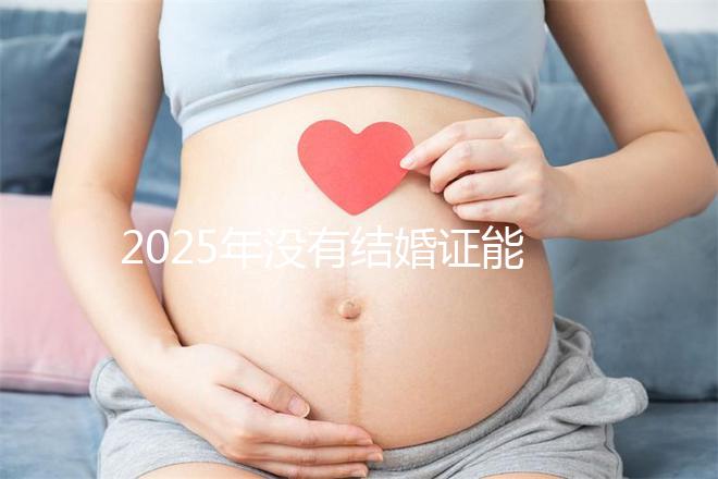 2025年沒有結婚證能不能做試管嬰兒？